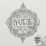 Tattoo design a word in a specific font, chos… – tattoo sketch (№1753119113_0, 21.07.2025 17:31) — tattoovalue.net
