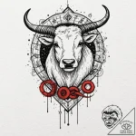 Tattoo sketch the zodiac glyph with a single,… – tattoo sketch (№1753119367_0, 21.07.2025 17:36) — tattoovalue.net