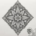 Tattoo sketch a strong, clear star acting as… – tattoo sketch (№1753119621_0, 21.07.2025 17:40) — tattoovalue.net