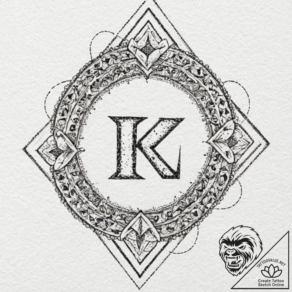 134. tattoo design: a minimalist "klad" rune,... - tattoo sketch (№1753120207_0, 21.07.2025 17:50) — tattoovalue.net
