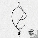 Blood type, ink illustration for tattoo, line… – tattoo sketch (№1753120956_0, 21.07.2025 18:02) — tattoovalue.net