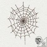 A close-up of a dew-covered spiderweb., tatto… – tattoo sketch (№1753121203_0, 21.07.2025 18:06) — tattoovalue.net