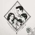 Tattoo sketch a family portrait in a simple,… – tattoo sketch (№1753122839_0, 21.07.2025 18:33) — tattoovalue.net