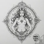 Tattoo sketch a realistic aquarius water-bear… – tattoo sketch (№1753123770_0, 21.07.2025 18:49) — tattoovalue.net