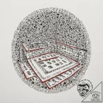 A linework tattoo of the overlook hotel carpe… – tattoo sketch (№1753124783_0, 21.07.2025 19:06) — tattoovalue.net