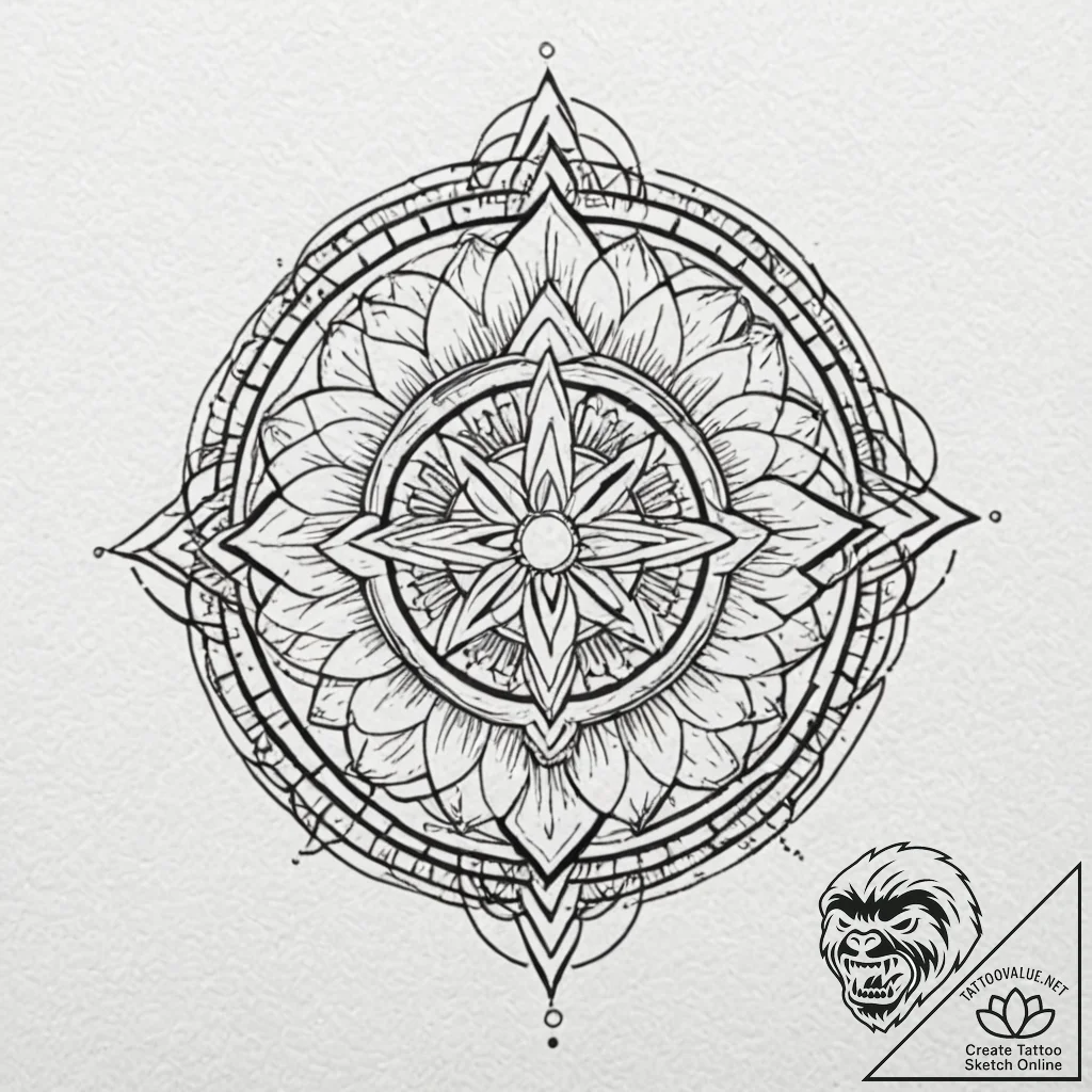 Tattoo design a laser beam cutting through a... - tattoo sketch (№1753126140_0, 21.07.2025 19:29) — tattoovalue.net