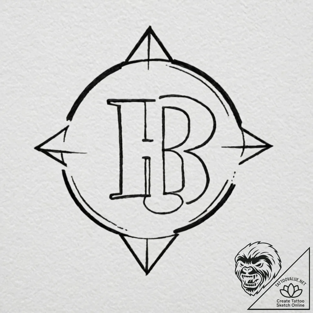 A minimalist tattoo of the "believe" sign fro... - tattoo sketch (№1753127158_0, 21.07.2025 19:45) — tattoovalue.net