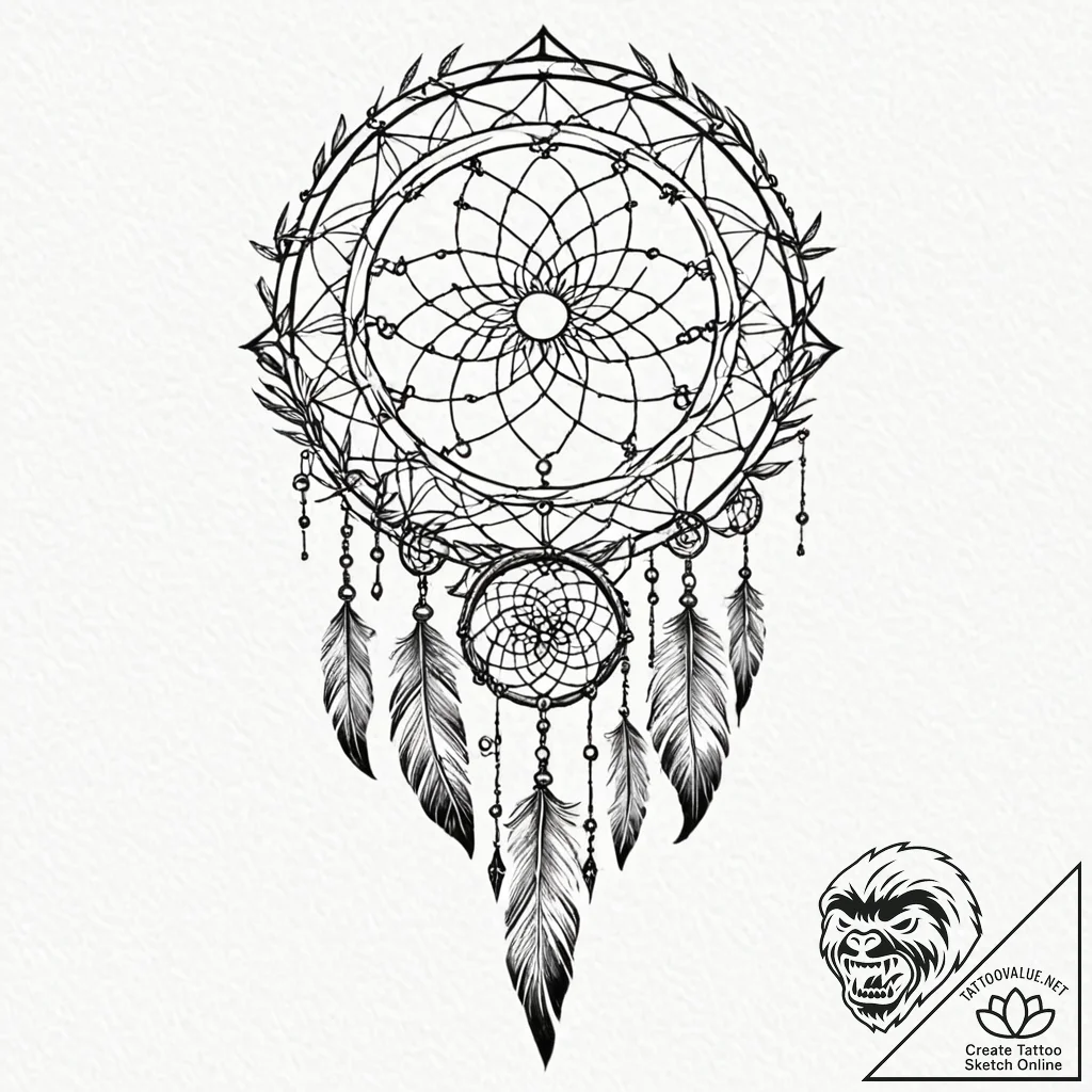 Tattoo sketch a geometric interpretation of a... - tattoo sketch (№1753128007_0, 21.07.2025 20:00) — tattoovalue.net