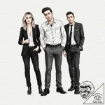 A watercolor sketch of the main characters fr… – tattoo sketch (№1753128263_0, 21.07.2025 20:04) — tattoovalue.net