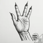A shot of a person’s hands, worn and callouse… – tattoo sketch (№1753129197_0, 21.07.2025 20:19) — tattoovalue.net
