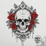 Tattoo design a subtle tribute ribbon integra… – tattoo sketch (№1753130043_0, 21.07.2025 20:34) — tattoovalue.net