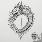 Tattoo sketch: geometric representation of pe… – tattoo sketch (№1753130130_0, 21.07.2025 20:35) — tattoovalue.net