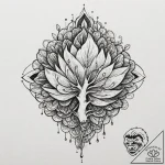 Tattoo sketch a fluid, organic shape that rep… – tattoo sketch (№1753130215_0, 21.07.2025 20:36) — tattoovalue.net