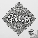 A chicano lettering tattoo of “groovy”,, tatt… – tattoo sketch (№1753130554_0, 21.07.2025 20:42) — tattoovalue.net