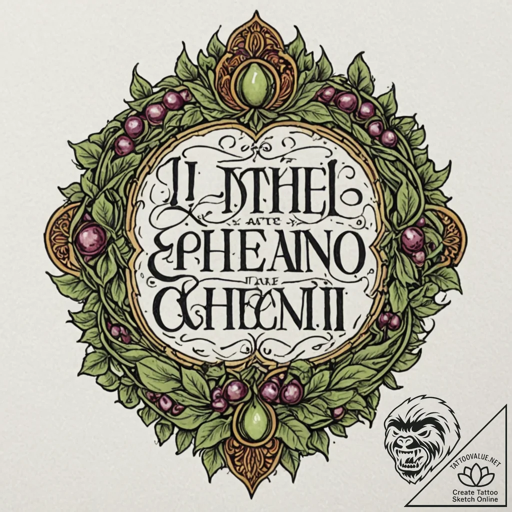 A chicano lettering tattoo "i ate his liver w... - tattoo sketch (№1753132166_0, 21.07.2025 21:09) — tattoovalue.net