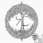 69. tattoo design: a “alatyr” rune appearing… – tattoo sketch (№1753133112_0, 21.07.2025 21:25) — tattoovalue.net