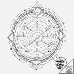 Jupiter (planet), tattoo line art, geometric… – tattoo sketch (№1753133799_0, 21.07.2025 21:36) — tattoovalue.net