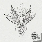 Tattoo design a fluid, abstract representatio… – tattoo sketch (№1753134500_0, 21.07.2025 21:48) — tattoovalue.net