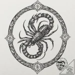 Tattoo design a scorpio scorpion, an ancient… – tattoo sketch (№1753134735_0, 21.07.2025 21:52) — tattoovalue.net