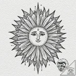 Tattoo design a zodiac symbol with a bold, st… – tattoo sketch (№1753135208_0, 21.07.2025 22:00) — tattoovalue.net