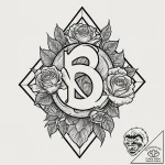 A linework tattoo of the four elemental stone… – tattoo sketch (№1753135442_0, 21.07.2025 22:04) — tattoovalue.net