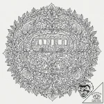 A neo-traditional tattoo of a “periwinkle blu… – tattoo sketch (№1753136403_0, 21.07.2025 22:20) — tattoovalue.net