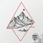 Peak ace, concept art for tattoo, on a clean… – tattoo sketch (№1753136714_0, 21.07.2025 22:25) — tattoovalue.net