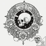 Tattoo design a zodiac animal with subtle alc… – tattoo sketch (№1753136869_0, 21.07.2025 22:27) — tattoovalue.net