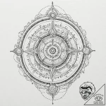Tattoo design a cosmic energy field forming t… – tattoo sketch (№1753137048_0, 21.07.2025 22:30) — tattoovalue.net