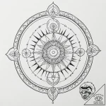 Tattoo sketch a zodiac glyph appearing as a h… – tattoo sketch (№1753137470_0, 21.07.2025 22:37) — tattoovalue.net