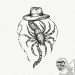 Tattoo design a scorpio scorpion with a tiny,… – tattoo sketch (№1753137642_0, 21.07.2025 22:40) — tattoovalue.net