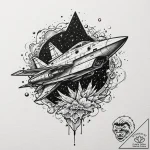 A trash polka composition of the guardians’ s… – tattoo sketch (№1753138319_0, 21.07.2025 22:51) — tattoovalue.net