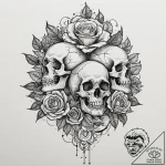 р сѓрѕр° рџрѕс‚рѕрє (potok, flow, current, tr… – tattoo sketch (№1753138404_0, 21.07.2025 22:53) — tattoovalue.net