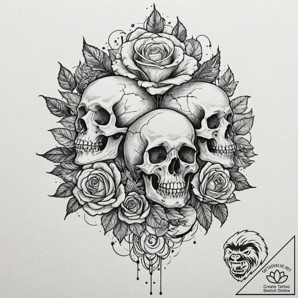 р сѓрѕр° рџрѕс‚рѕрє (potok, flow, current, tr... - tattoo sketch (№1753138404_0, 21.07.2025 22:53) — tattoovalue.net