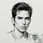 A neo-traditional tattoo of derek zoolander w… – tattoo sketch (№1753138656_0, 21.07.2025 22:57) — tattoovalue.net