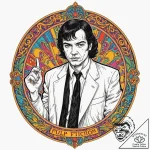 A sketch of the gimp from pulp fiction, unset… – tattoo sketch (№1753140105_0, 21.07.2025 23:21) — tattoovalue.net