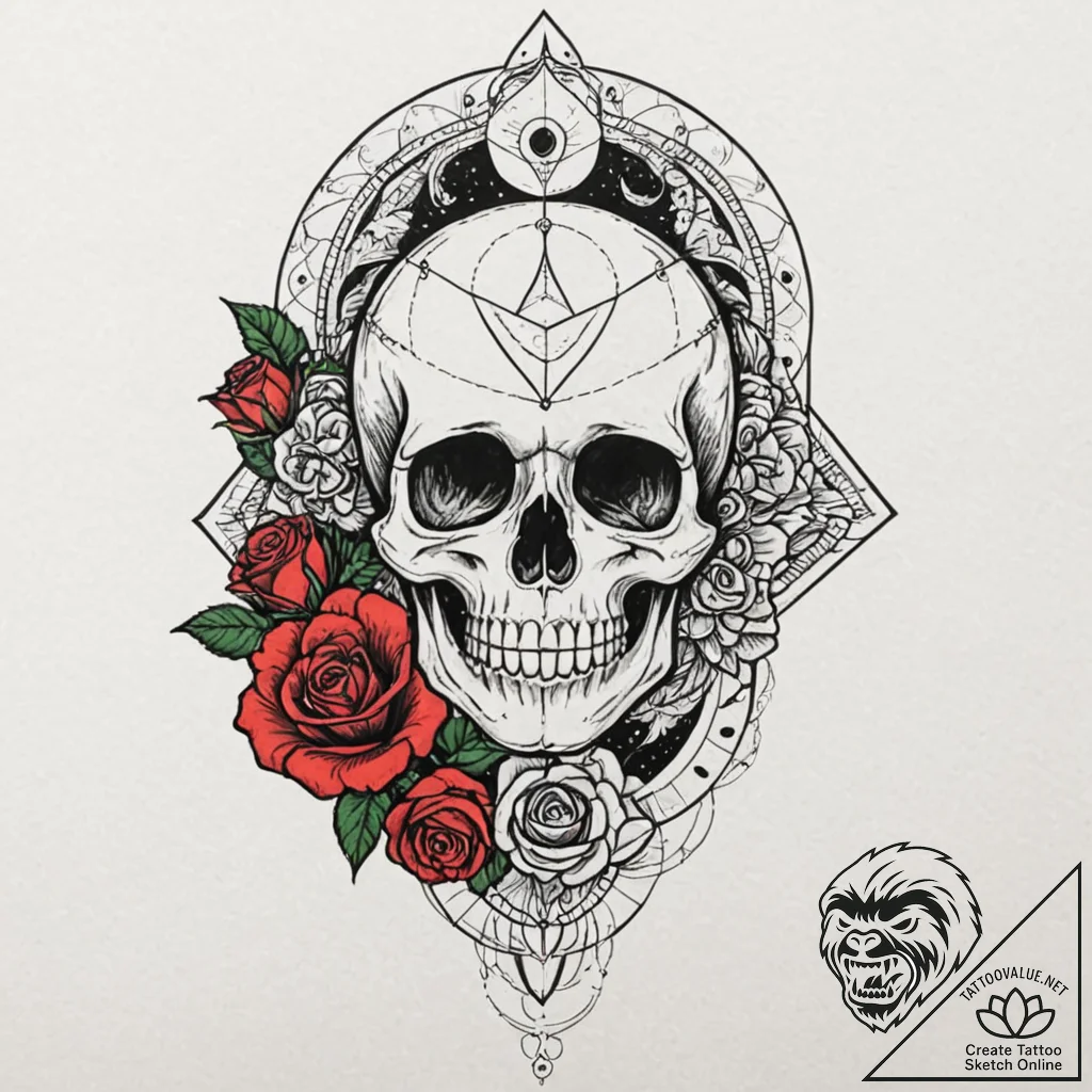 Tattoo sketch a subtle geometric moon phase s... - tattoo sketch (№1753140795_0, 21.07.2025 23:33) — tattoovalue.net
