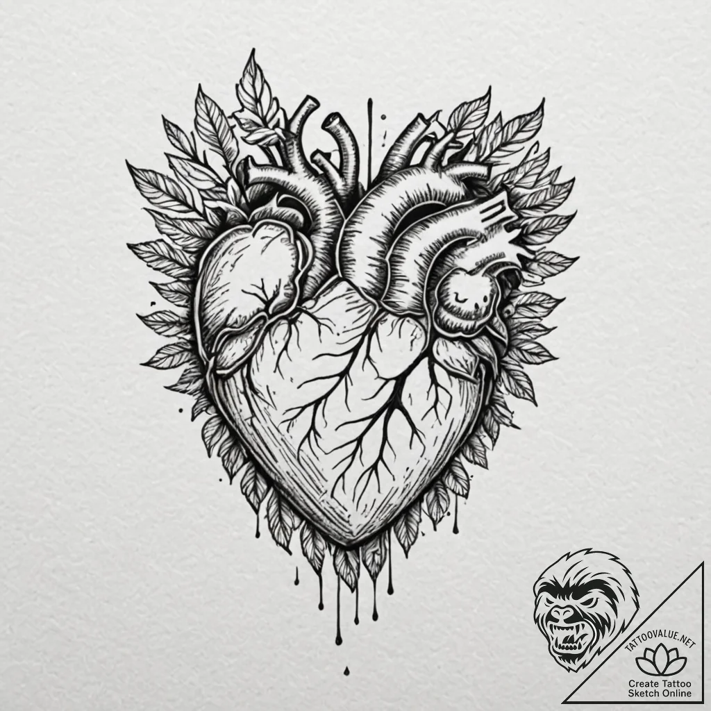 р“сђсѓрїрїр° 1: рўрёрјрірѕр»с‹ рўрµсђрґс†р° р... - tattoo sketch (№1753141219_0, 21.07.2025 23:40) — tattoovalue.net
