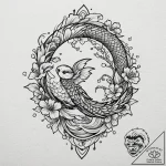Parrot, ink illustration for tattoo, on a cle… – tattoo sketch (№1753141730_0, 21.07.2025 23:48) — tattoovalue.net
