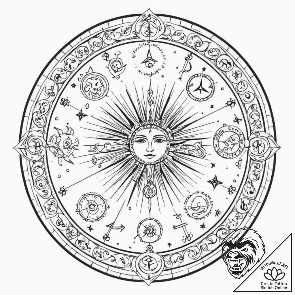 Tattoo design an abstract interpretation of t... - tattoo sketch (№1753142070_0, 21.07.2025 23:54) — tattoovalue.net
