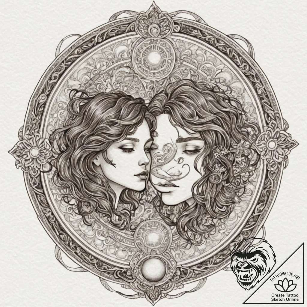 Tattoo sketch a celestial body split in half,... - tattoo sketch (№1753143005_0, 22.07.2025 00:10) — tattoovalue.net