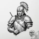 р“сђсѓрїрїр° 12: historical warrior archetype… – tattoo sketch (№1753143347_0, 22.07.2025 00:15) — tattoovalue.net
