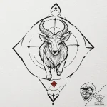 Tattoo design a geometric pattern subtly sugg… – tattoo sketch (№1753143517_0, 22.07.2025 00:18) — tattoovalue.net