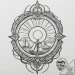 Tattoo sketch a glowing force field effect.,… – tattoo sketch (№1753143987_0, 22.07.2025 00:26) — tattoovalue.net