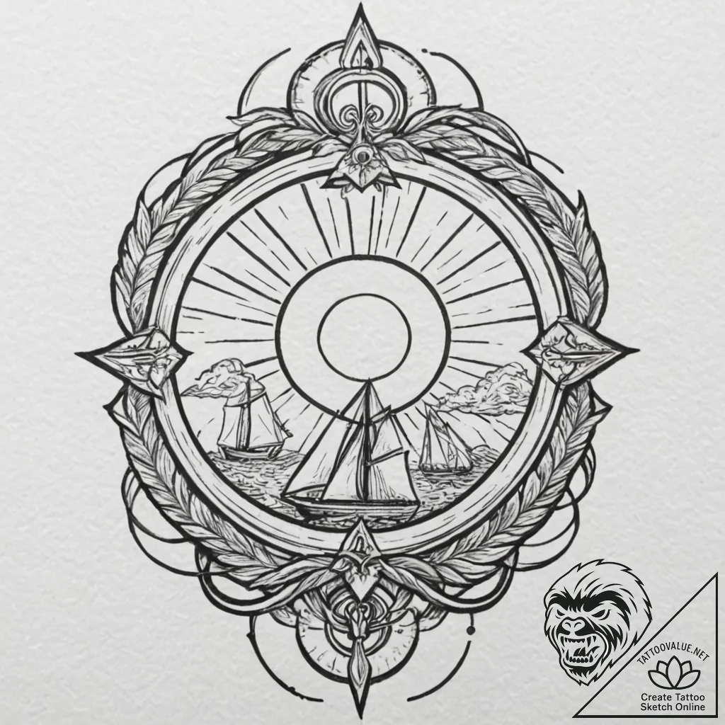 Tattoo sketch a glowing force field effect.,... - tattoo sketch (№1753143987_0, 22.07.2025 00:26) — tattoovalue.net