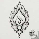 Tattoo design: abstract watercolor depiction… – tattoo sketch (№1753144635_0, 22.07.2025 00:37) — tattoovalue.net