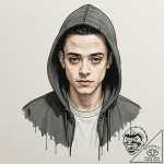 A neo-traditional portrait of the main charac… – tattoo sketch (№1753144792_0, 22.07.2025 00:39) — tattoovalue.net