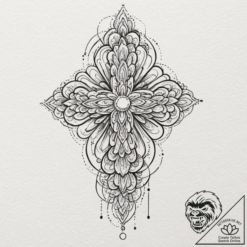 Tattoo sketch a watercolor splash in soft pas... - tattoo sketch (№1753147153_0, 22.07.2025 01:19) — tattoovalue.net