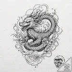 Tattoo design a hand with a small, abstract p… – tattoo sketch (№1753151076_0, 22.07.2025 02:24) — tattoovalue.net