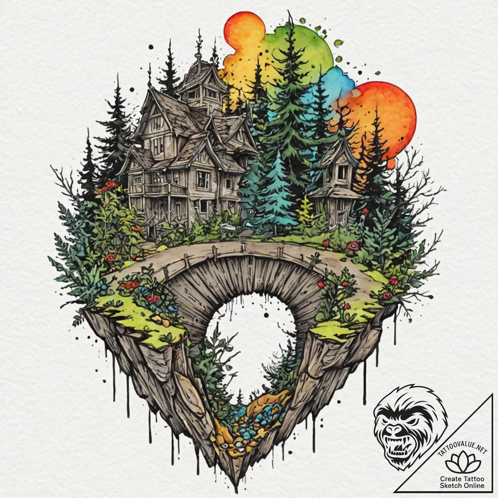143. (stalker) a melancholic watercolor sketc... - tattoo sketch (№1753151587_0, 22.07.2025 02:33) — tattoovalue.net
